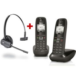 Gigaset AS405 Duo + Plantronics C565