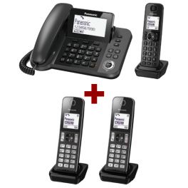 Telefono fisso Panasonic KX-TGF310 + 2 Panasonic KX-TGFA30