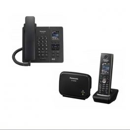 Telefono cordless panasonic nero e ciano usati per 8 EUR su