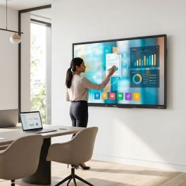 Philips E-Line 75 interactive display with B-Tech BT8442 wall mount
