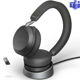 Jabra Evolve2 75 USB-A Microsoft Teams + Base di ricarica