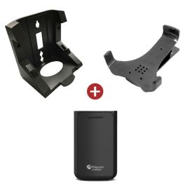 Kit accessori per telefoni Polycom VVX D60, comprendente batteria, clip da cintura e supporto da parete