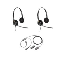 Pack 2 Plantronics EncorePro HW520 + Cavo e doppio ascolto