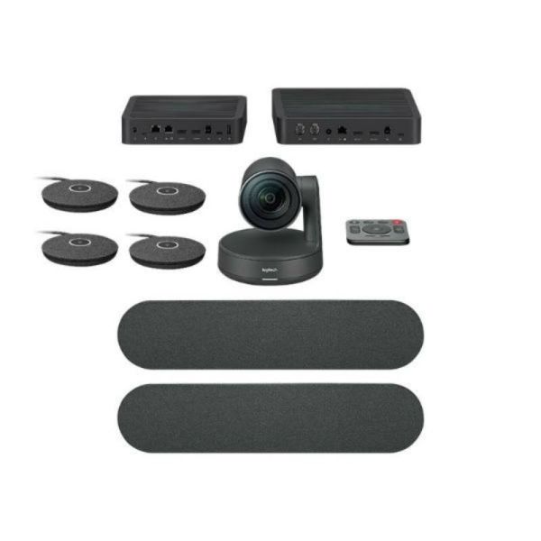 Confezione Logitech Rally Plus + 2 Mic Pod