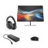 Pack HP 125 + Hub + Monitor+ Cuffie Poly Voyager Surround 80