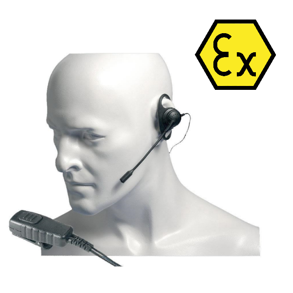 Auricolare con microfono Atex per Entel HT | Onedirect Accessori  Ricetrasmittenti