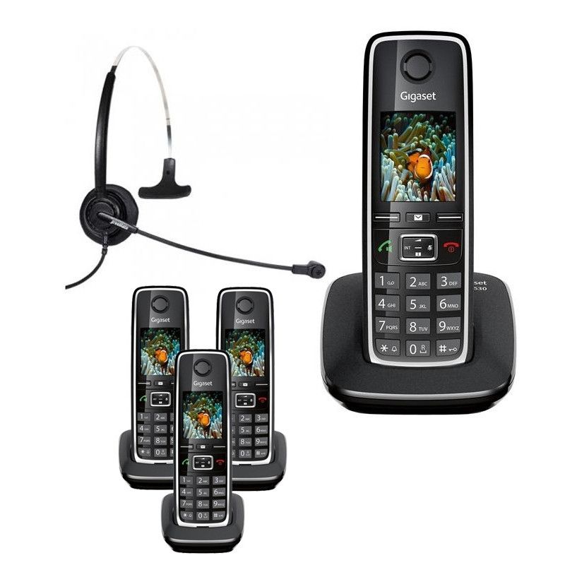 Pacchetto: Gigaset C530 + 3 terminali C530HX + auricolare DH011C |  Onedirect.it