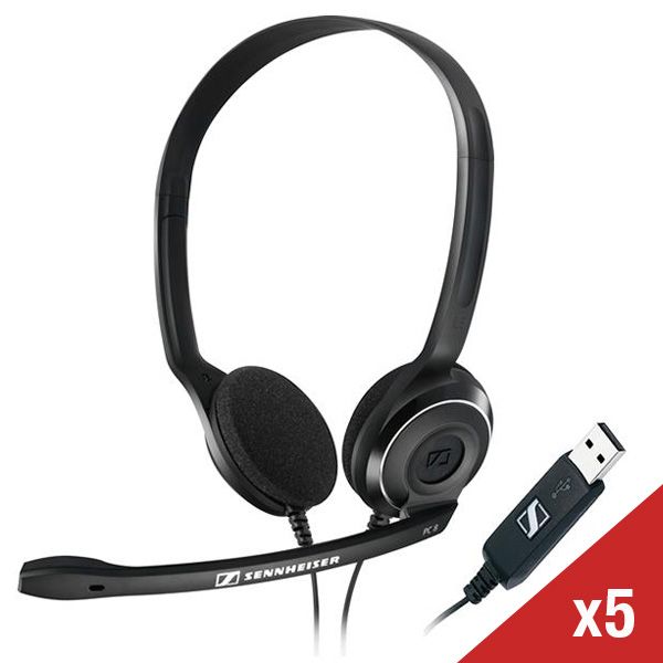Pack X5 Cuffie Sennheiser PC 8 USB | Onedirect Cuffie professionali