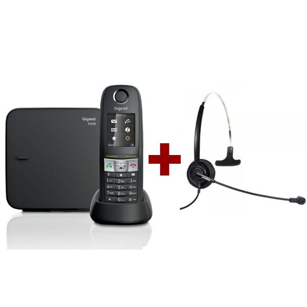 Cordless Gigaset E630 + Cuffia Freemate DH011C (Jack 2.5 mm) | Onedirect  Pack