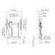 Vogel’s RISE 2005B electric display lift with floor-wall fixation