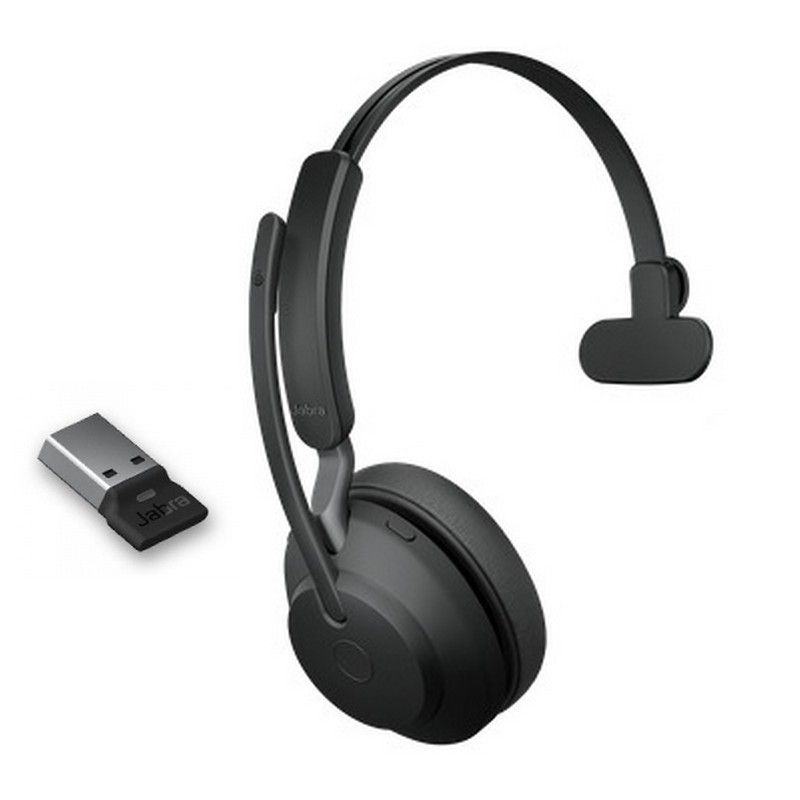 Jabra Evolve2 65 Mono USB-A UC - Nero