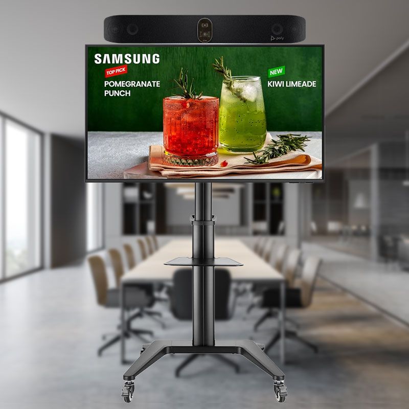 Pack videoconferenza BYOD Poly con supporto mobile per sale grandi