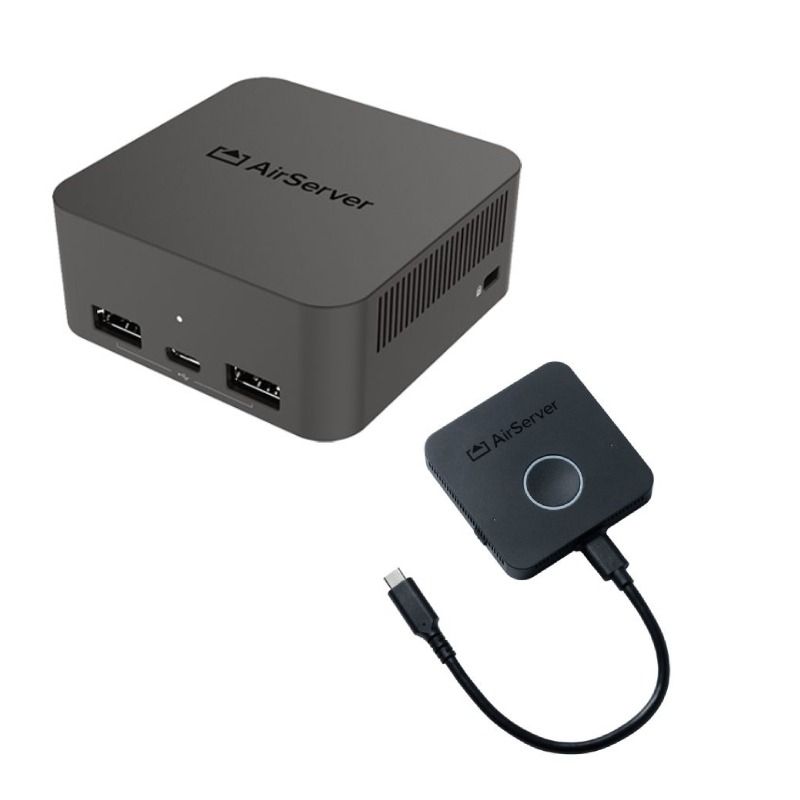Pack AirServer Connect 3 + pulsante BYOM – Condivisione wireless 4K