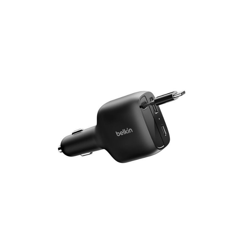 Belkin Caricabatteria Auto 75W con cavo retrattile