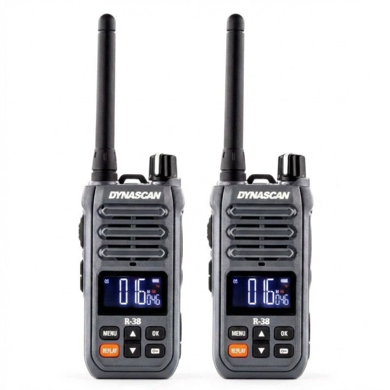 Pack 2 walkie talkie PMR446 Dynascan R38