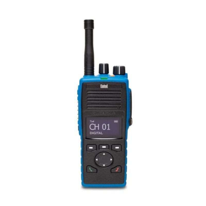 Walkie-talkie Entel ATEX IIB UHF con schermo