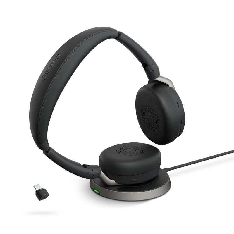 Jabra Evolve2 65 Flex UC Stereo Link 380 USB-C con base di ricarica