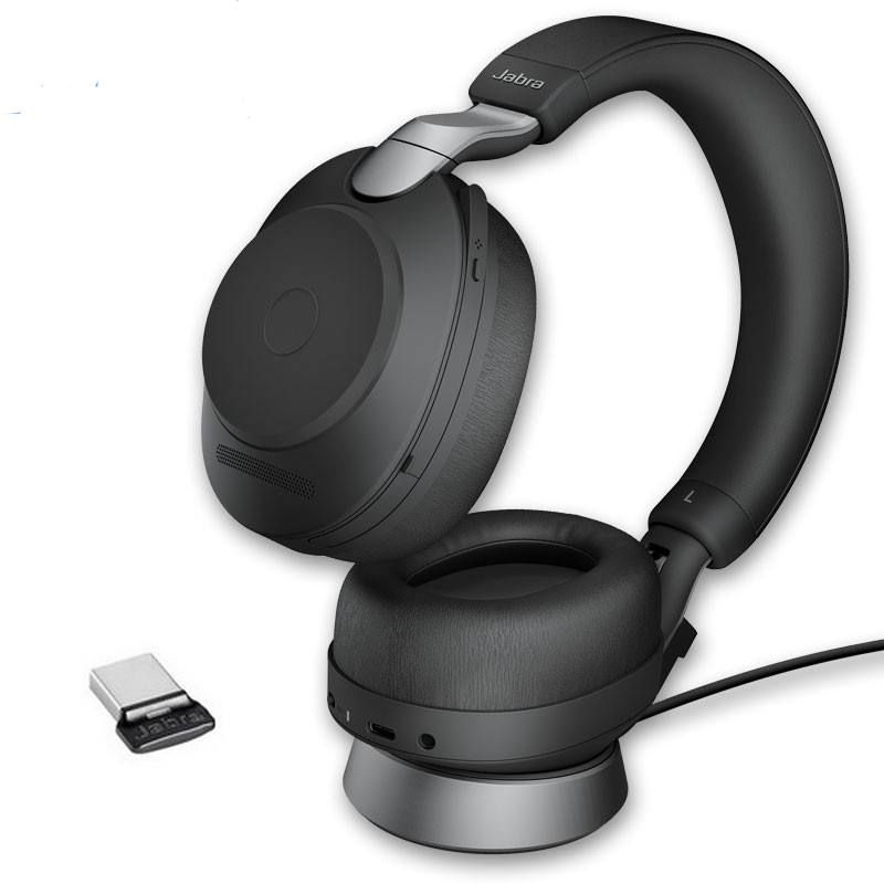 Jabra Evolve2 85 Stereo USB-C MS con supporto di ricarica