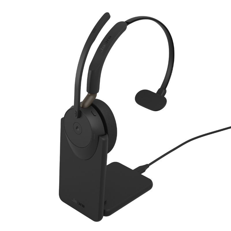 Jabra Evolve3 65 Mono USB-A MS con Base di Ricarica