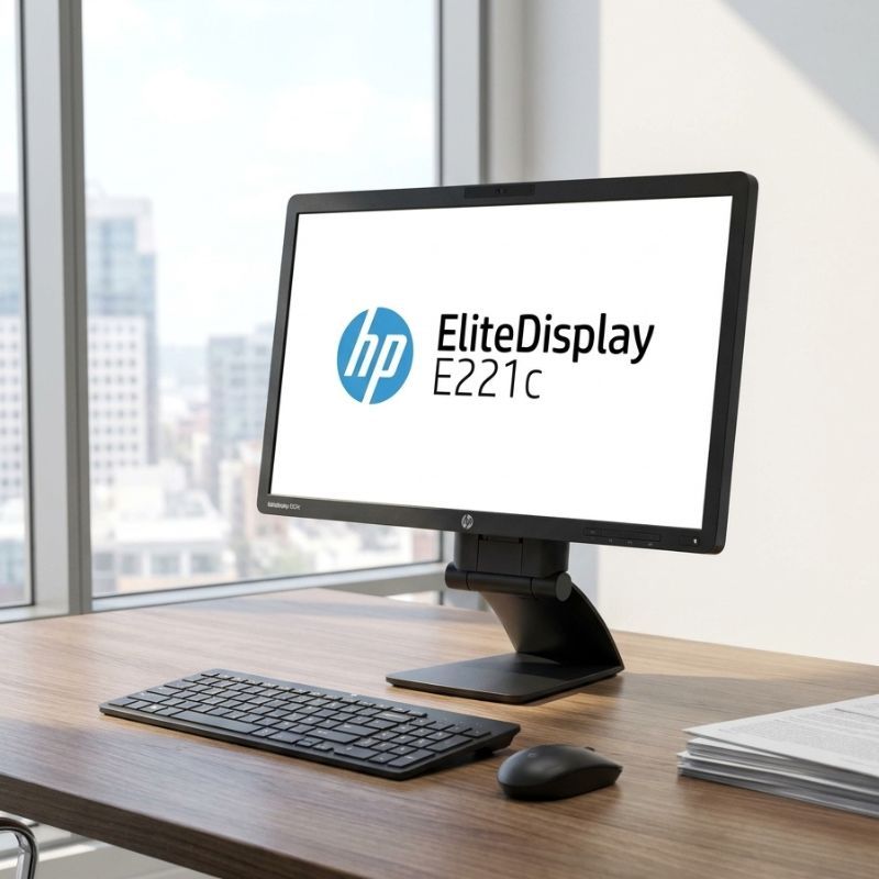 HP EliteDisplay E221C 21,5" Webcam Ricondizionato Grado A