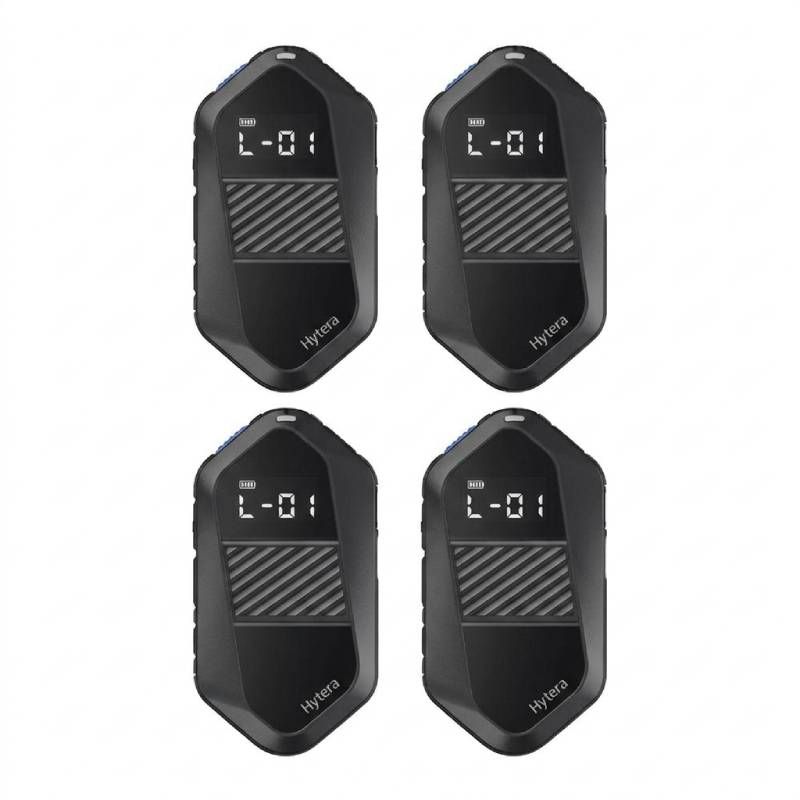 Pack 4 Hytera S1e PMR446 con riduzione del rumore IA