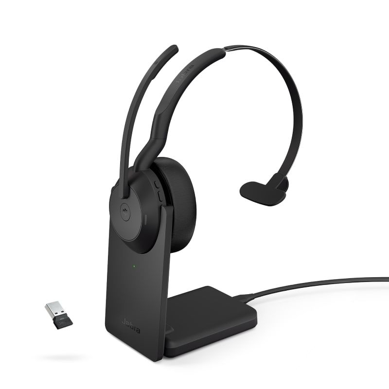 Jabra Evolve2 55 MS Mono LINK 380 USB-A con base
