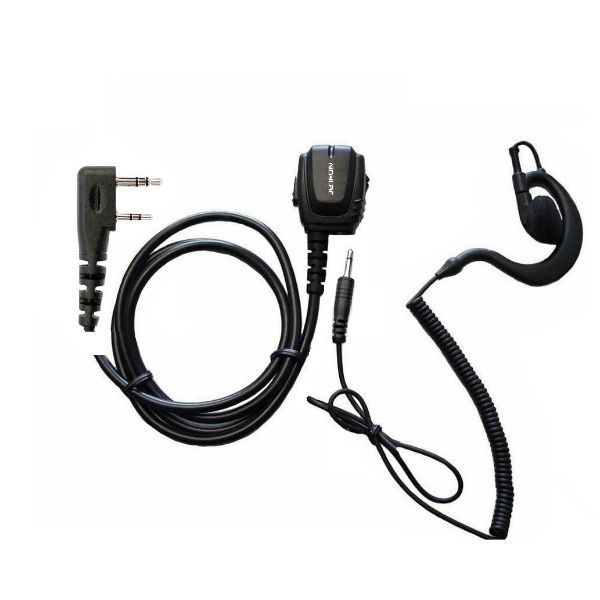 Microauricolare per Kenwood 2 pin + Auricolare gancio