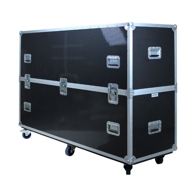 KIMEX Flight Case per 2 schermi da 55" a 70"