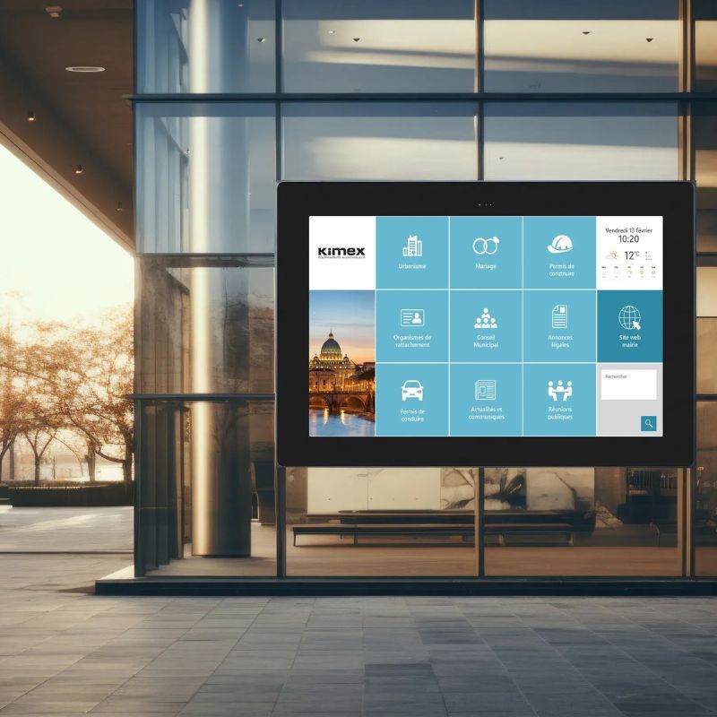 Kimex Display Touch da Esterno 55" Full HD IP65