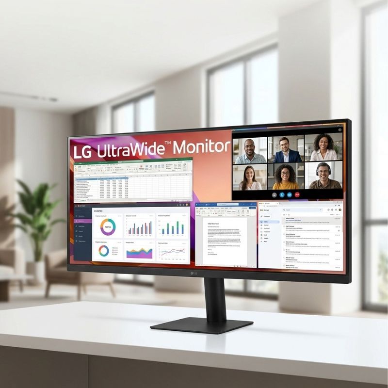 Monitor LG UltraWide 34" WFHD IPS con USB-C
