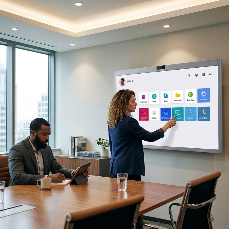LG One:Quick Works 55CT5WN-B Display per Videoconferenze 55" 4K
