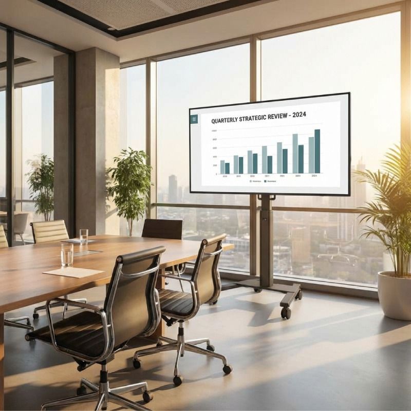 Pack schermo 4K LG 55UH7N-E 55'' + supporto da pavimento Neomounts