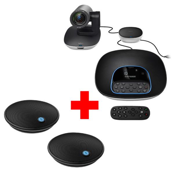 Pack Logitech Group + 2 microfoni aggiuntivi