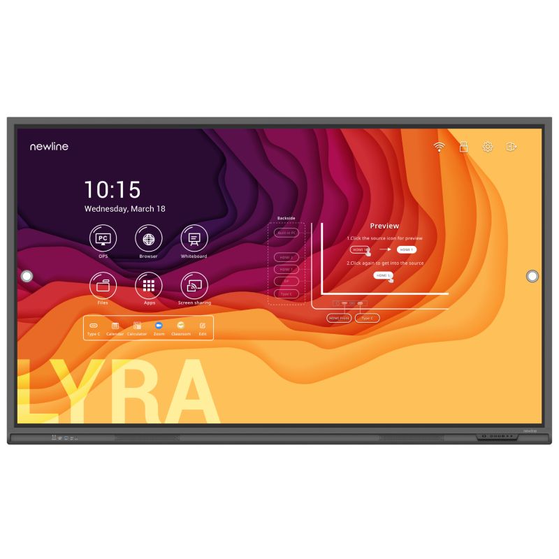  Newline Lyra 65'' Monitor touchscreen Android 11''