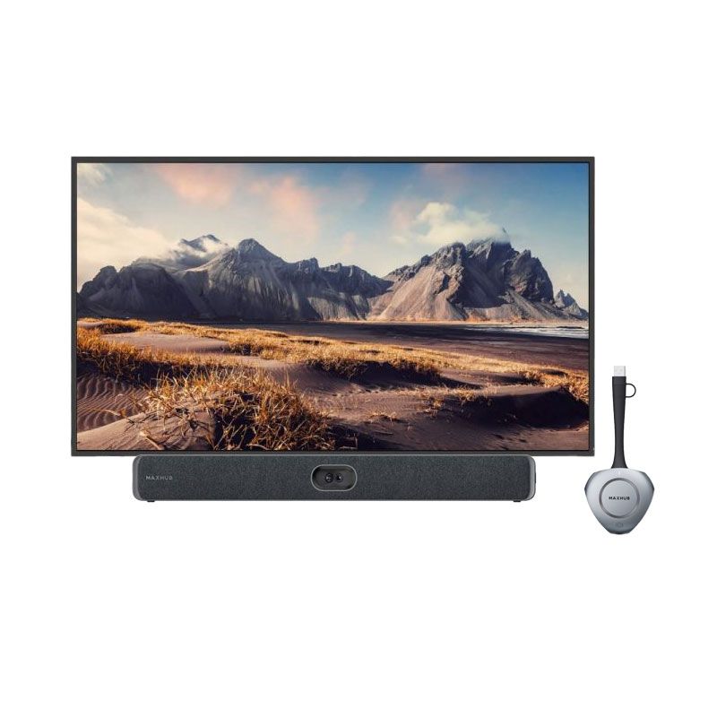 Kit Visio Maxhub Barre U50 + Schermo 65'' CMA + Dongle WT13M