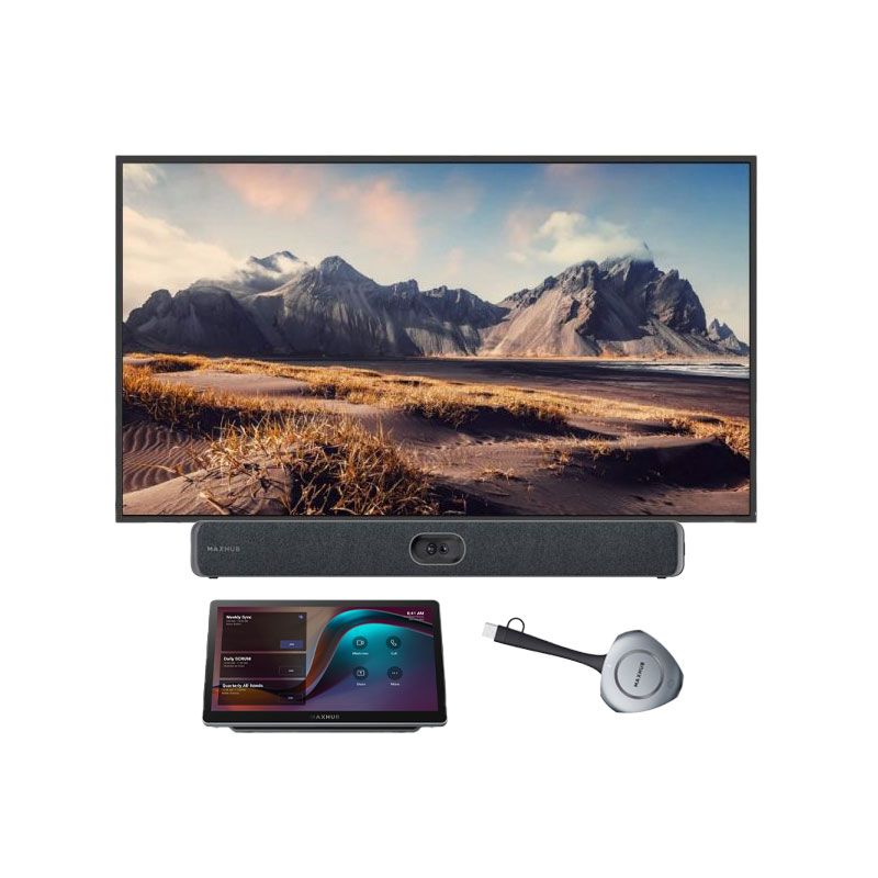 Kit Visio Maxhub Barre V50 + Schermo 65'' CMA + Dongle WT13M