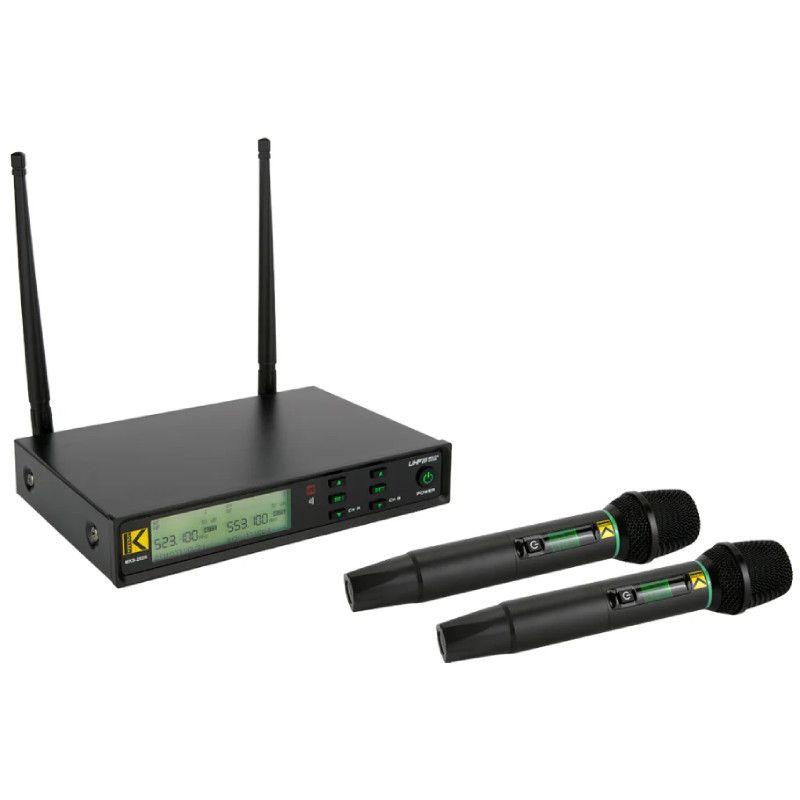 Makson MKS-202R Microfono HF doppio a mano