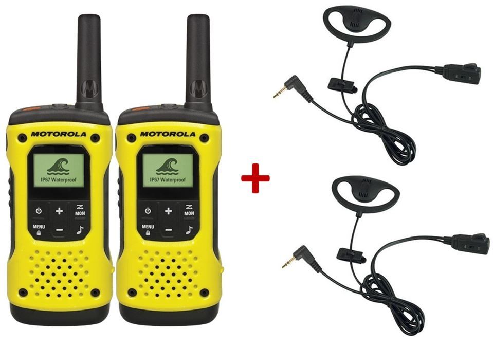 Pacchetto con 2 Motorola T92 + 2 Kit con contorno orecchio