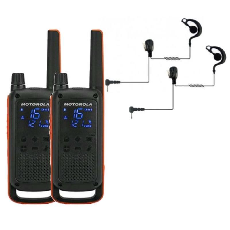 Pack Motorola TLKR T82 + 2 Kit auricolari BR1708 