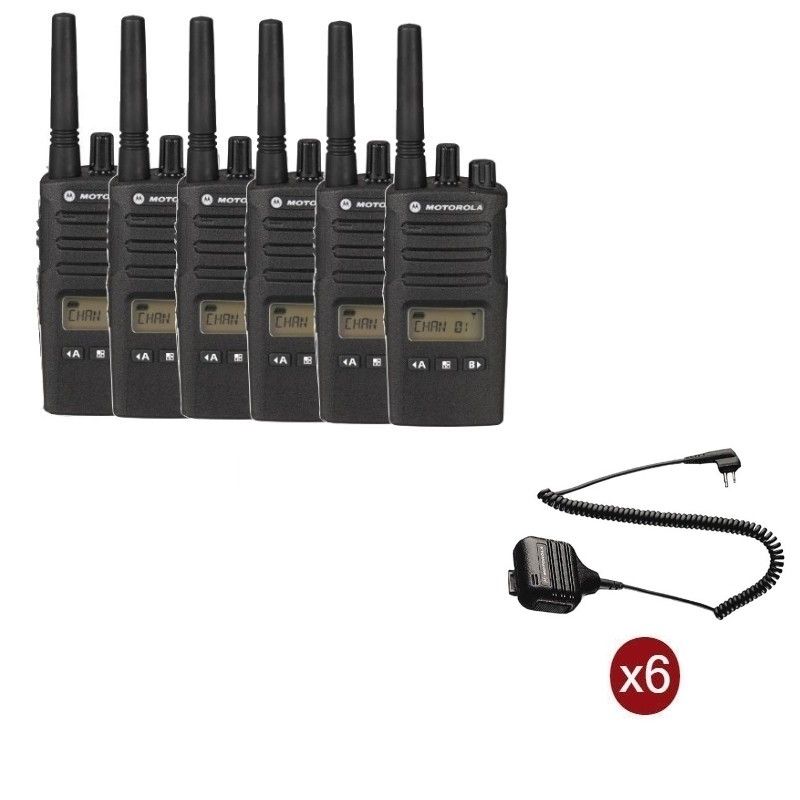 Motorola XT460 Pack 6 + Microfoni Remoti