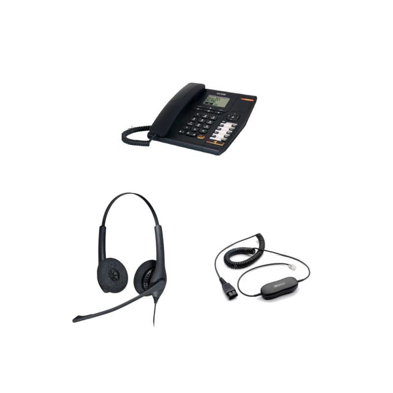 Alcatel Temporis 880 + Jabra Duo + Cavo di collegamento