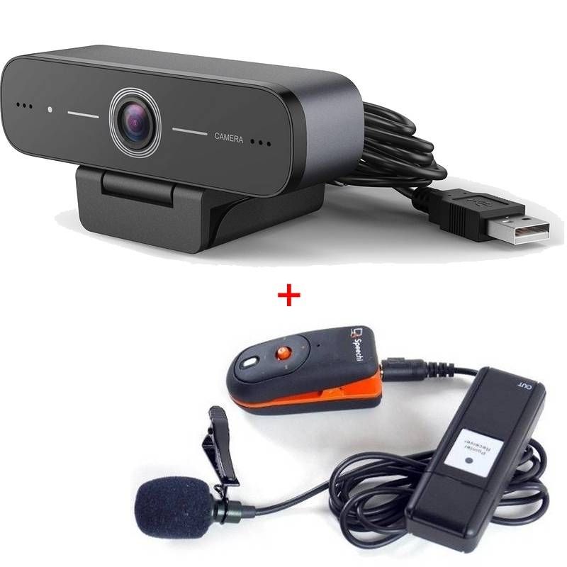 Webcam USB HD con microfono senza fili Speechi