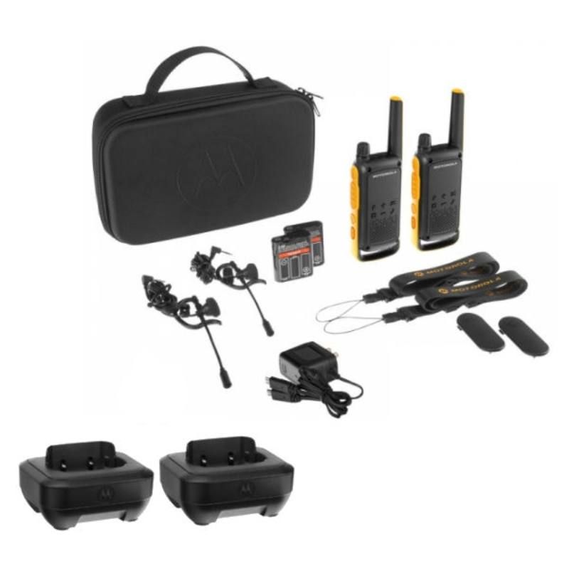 Pack Motorola TLKR T82 Extreme + 2 basi ricarica