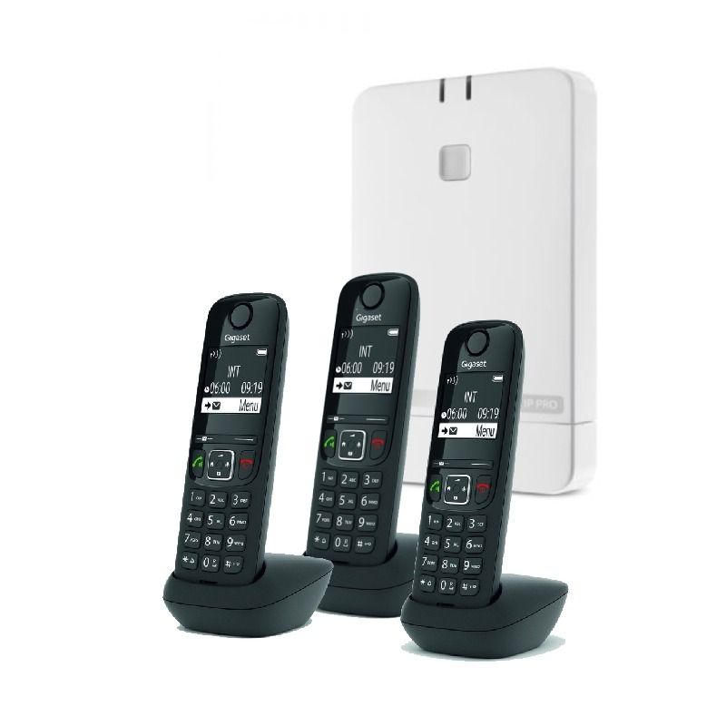 Pack Gigaset N610IP PRO + 3 Gigaset AS690HX Nero