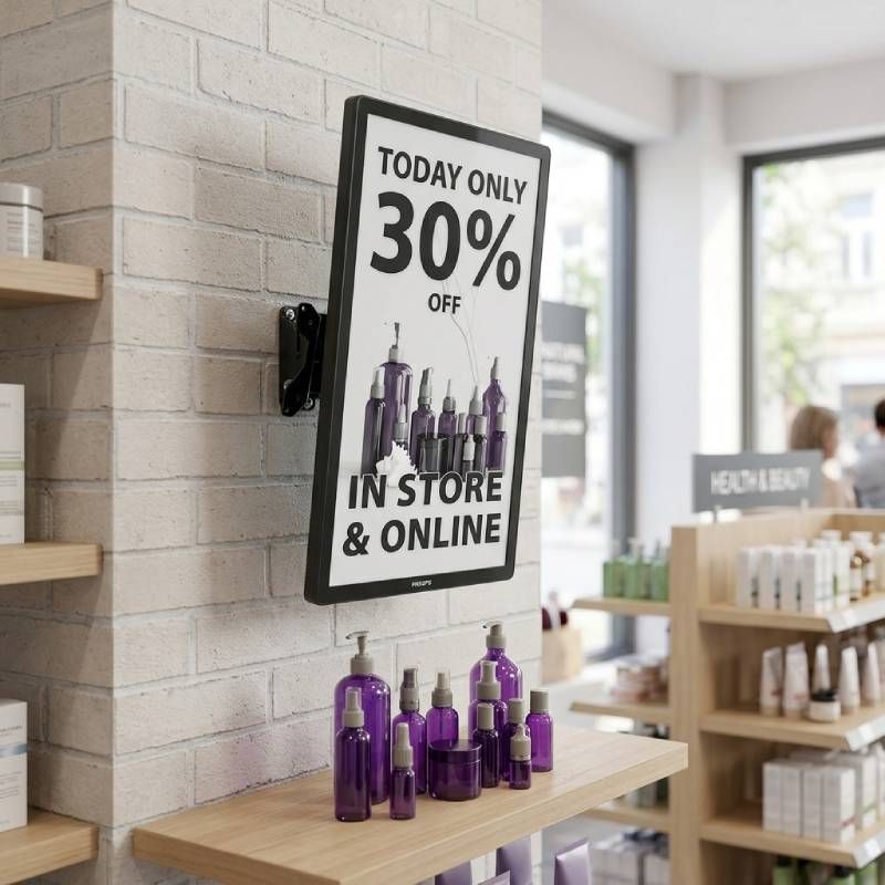 Kit Philips Tableaux ePaper da 25 pollici + supporto a parete inclinabile