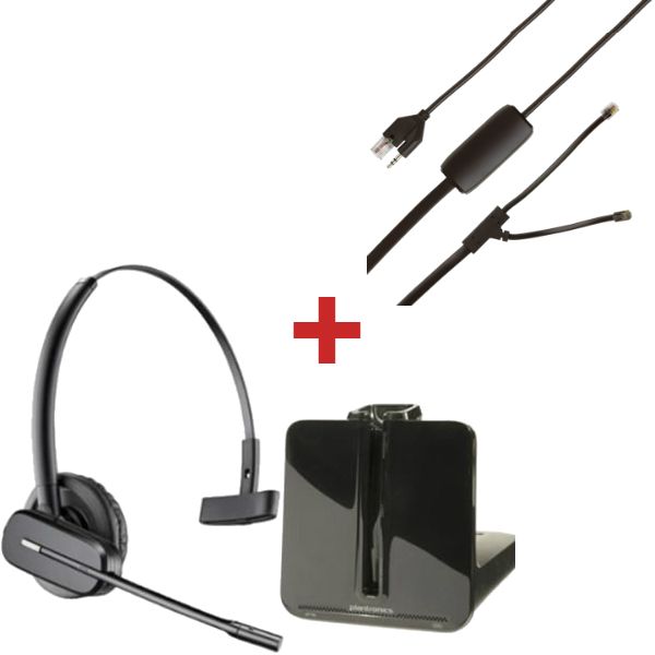 Plantronics CS540 + Sollevatore elettronico per Polycom SoundPoint IP