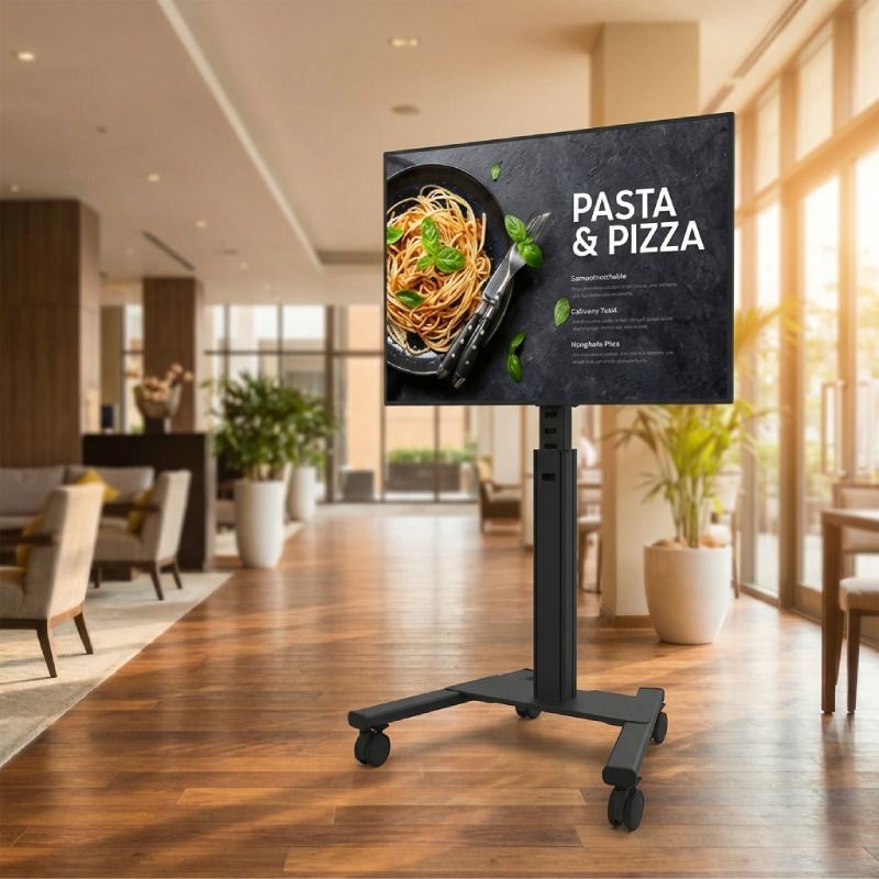 Pack schermo 4K Samsung BE55FX-H 55'' + supporto da pavimento Neomounts