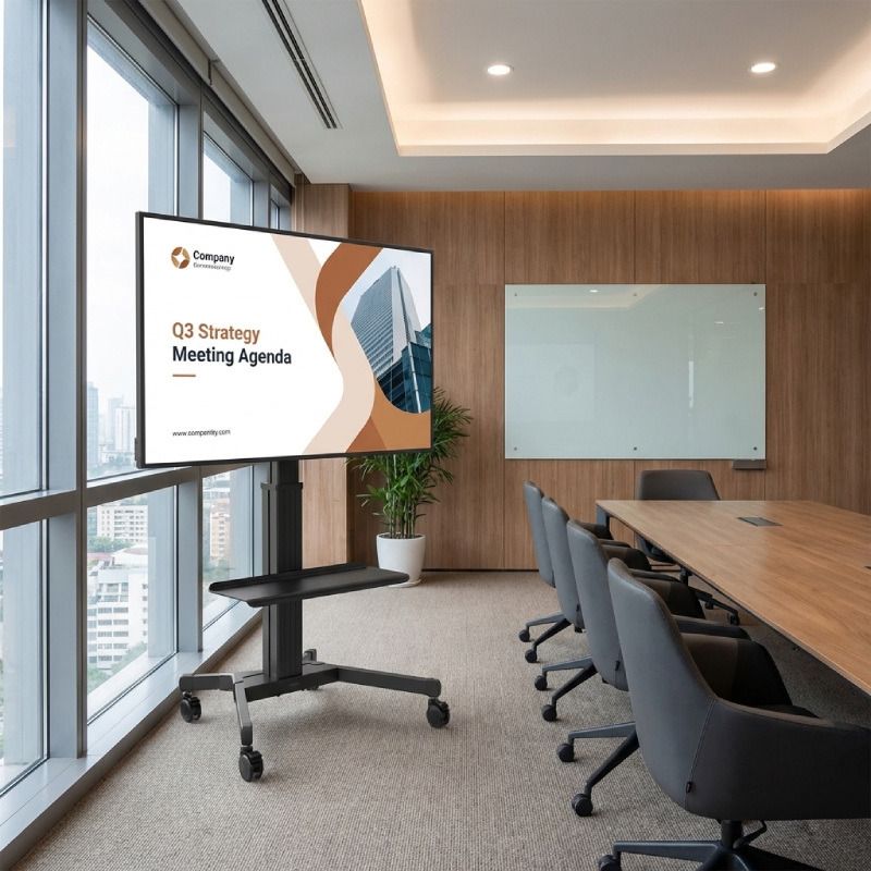 Pack schermo 4K Samsung QBC 65'' + supporto mobile Vision VFM-F22