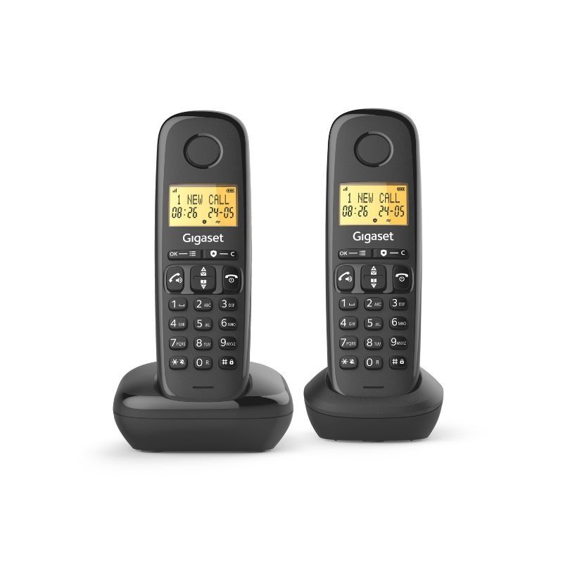 Gigaset Basic 100 DUO Telefono Cordless DECT con Blocco Chiamate