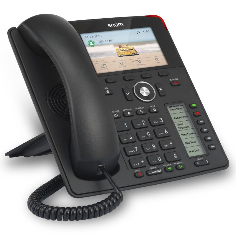 Telefono IP SIP D785 – Display A Colori, 6 Tasti Programmabili, Gigabit LAN, USB E Bluetooth Integrato